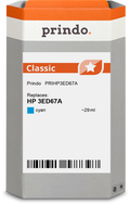 HP 712 Cartouche Cyan compatible équivalent à 3ED67A · Prindo Classic
