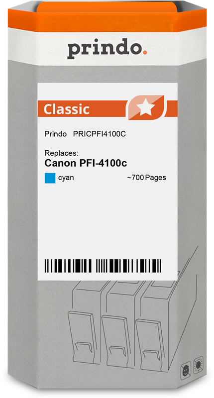 Canon PFI-4100c Cartouche Cyan compatible équivalent à 6778C001 · Prindo Classic