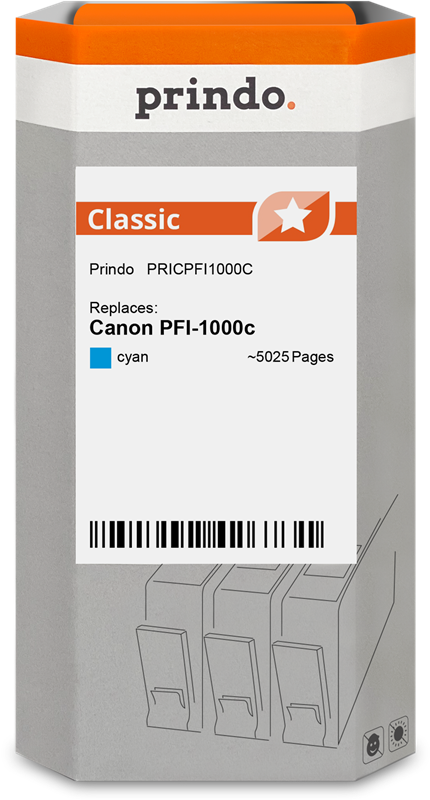 Canon PFI-1000c Cartouche Cyan compatible équivalent à 0547C001 · Prindo Classic