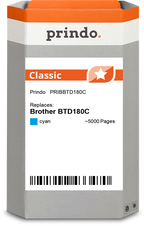 Brother BTD180C Cartouche Cyan compatible · Prindo Classic