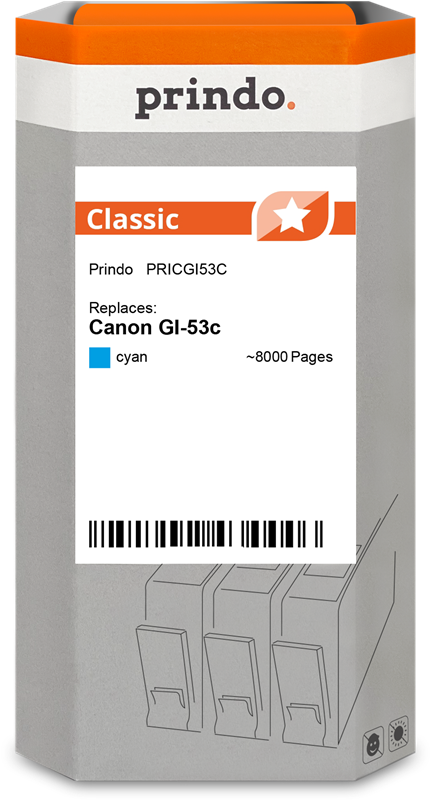 Canon GI-53c Cartouche Cyan compatible équivalent à 4673C001 · Prindo Classic
