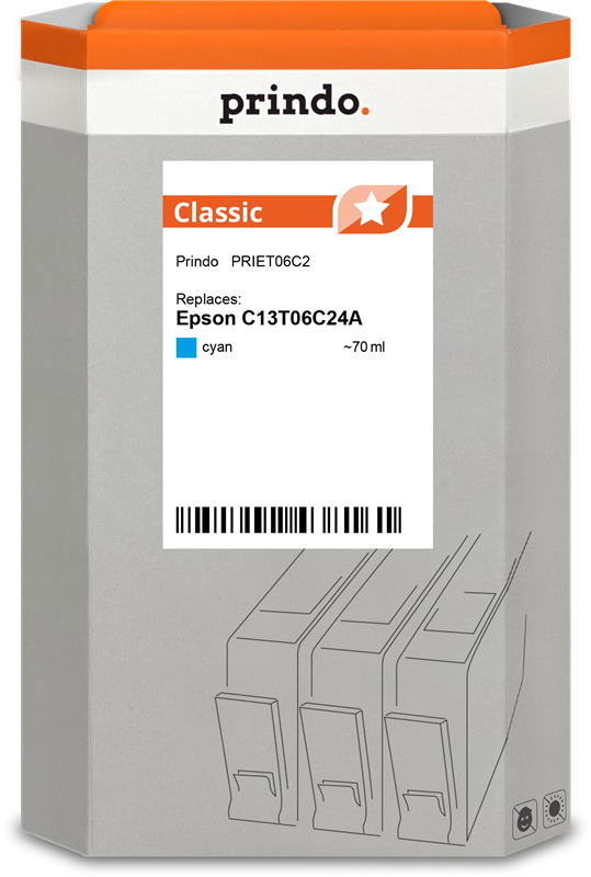 Epson 112 Cartouche Cyan compatible équivalent à C13T06C24A · Prindo Classic