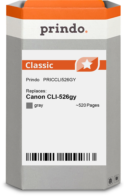 Canon CLI-526gy Cartouche Gris compatible équivalent à 4544B001 · Prindo Classic