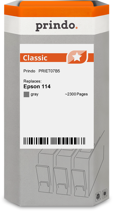 Epson 114 Cartouche Gris compatible équivalent à C13T07B540 · Prindo Classic