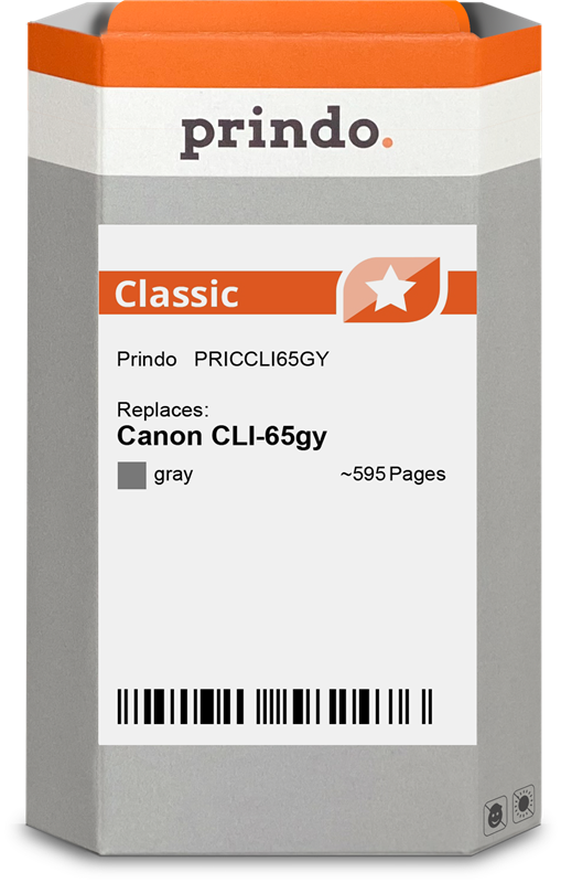 Canon CLI-65gy Cartouche Gris compatible équivalent à 4219C001 · Prindo Classic
