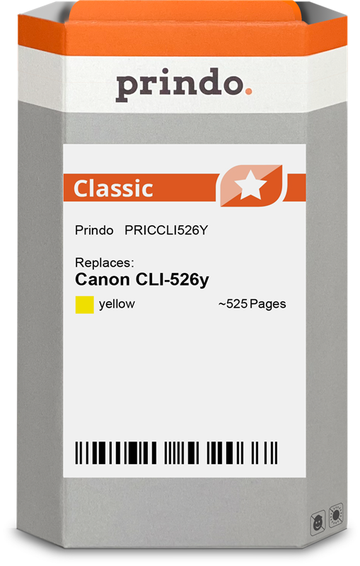 Canon CLI-526y Cartouche Jaune compatible équivalent à 4543B001 · Prindo Classic