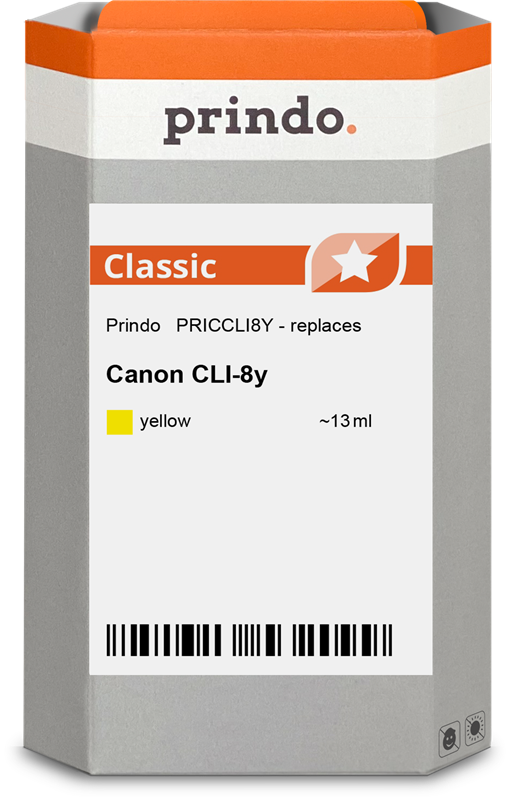 Canon CLI-8y Cartouche Jaune compatible équivalent à 0623B001 · Prindo Classic