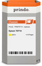 Epson T0714 Cartouche Jaune compatible équivalent à C13T07144012 · Prindo Classic