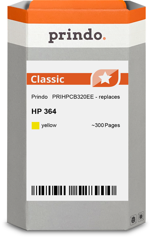 HP 364 Cartouche Jaune compatible équivalent à CB320EE · Prindo Classic