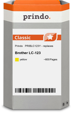 Brother LC123Y Cartouche Jaune compatible · Prindo Classic