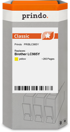 Brother LC985Y Cartouche Jaune compatible · Prindo Classic