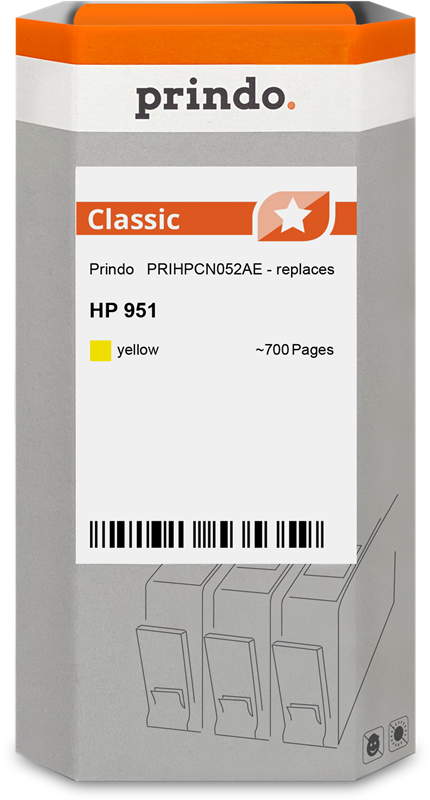 HP 951 Cartouche Jaune compatible équivalent à CN052AE · Prindo Classic