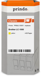 Brother LC1000Y Cartouche Jaune compatible · Prindo Classic