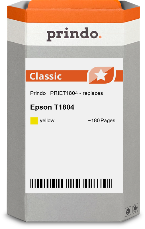 Epson C13T18044012 Cartouche Jaune compatible · Prindo Classic