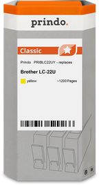 Brother LC22UY Cartouche Jaune compatible · Prindo Classic