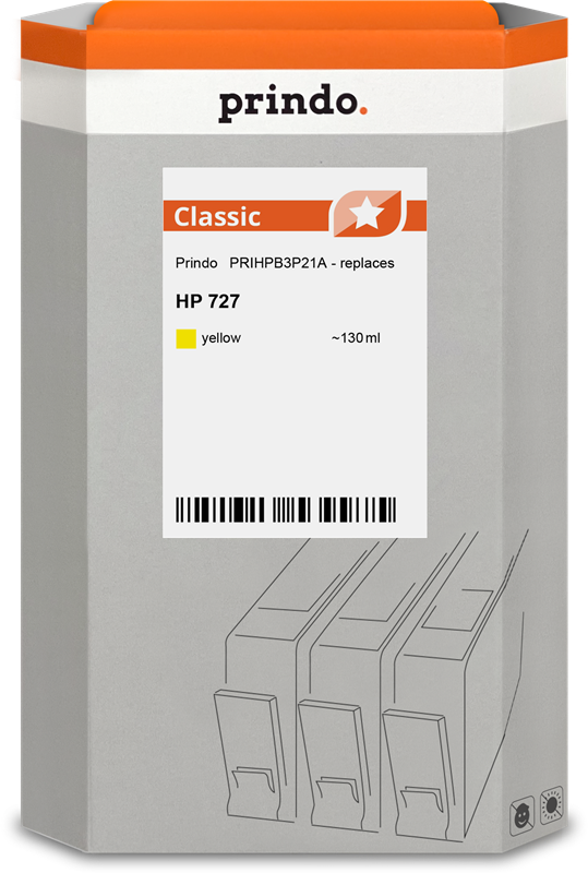 HP 727 Cartouche Jaune compatible équivalent à B3P21A · Prindo Classic