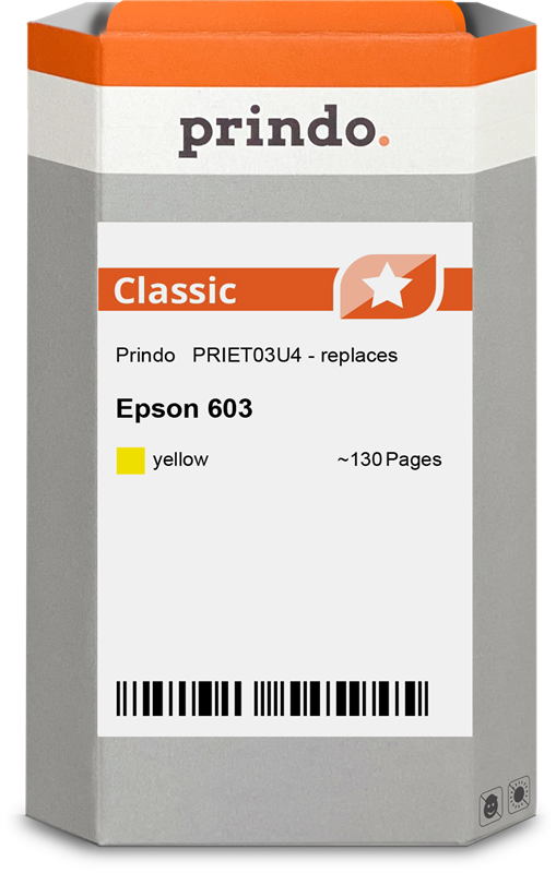 Epson 603 Cartouche Jaune compatible équivalent à C13T03U44010 · Prindo Classic