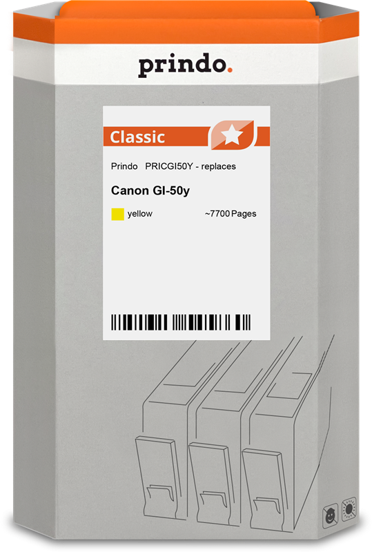 Canon GI-50y Cartouche Jaune compatible équivalent à 3405C001 · Prindo Classic