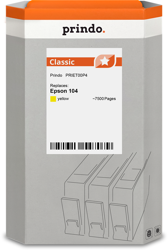 Epson 104 Cartouche Jaune compatible équivalent à C13T00P440 · Prindo Classic