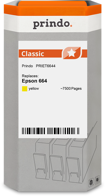 Epson 664 Cartouche Jaune compatible équivalent à C13T664440 · Prindo Classic