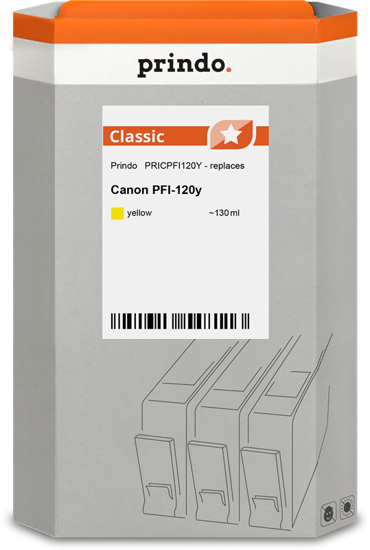 Canon PFI-120y Cartouche Jaune compatible équivalent à 2888C001 · Prindo Classic
