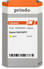 Epson SJIC22P-Y Cartouche Jaune compatible équivalent à C33S020604 · Prindo Classic