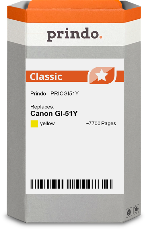 Canon GI-51Y Cartouche Jaune compatible équivalent à 4548C001 · Prindo Classic