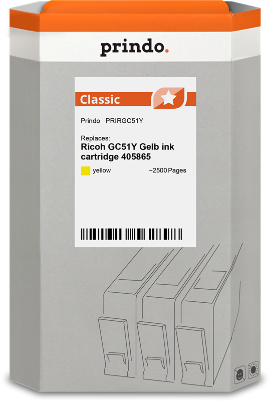 Ricoh GC51Y Cartouche Jaune compatible · Prindo Classic