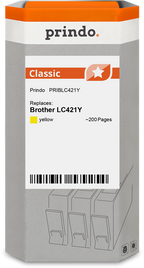 Brother LC421Y Cartouche Jaune compatible · Prindo Classic
