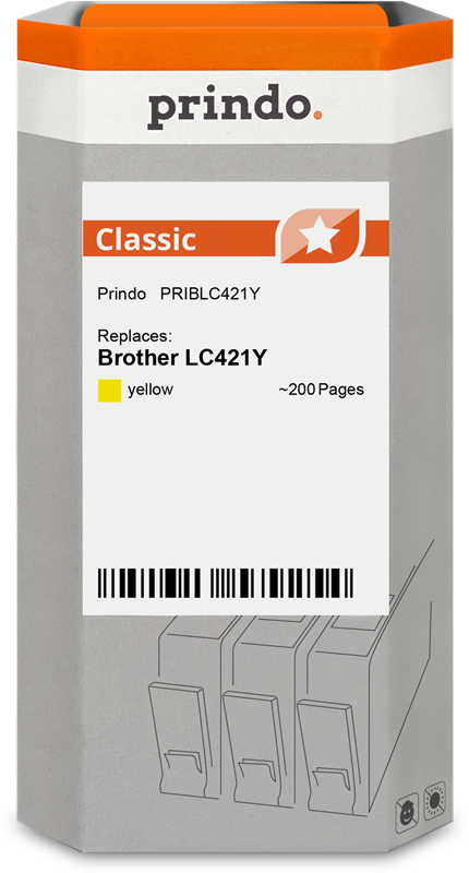 Brother LC421Y Cartouche Jaune compatible · Prindo Classic