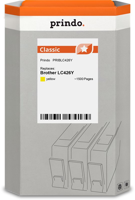 Brother LC426Y Cartouche Jaune compatible · Prindo Classic
