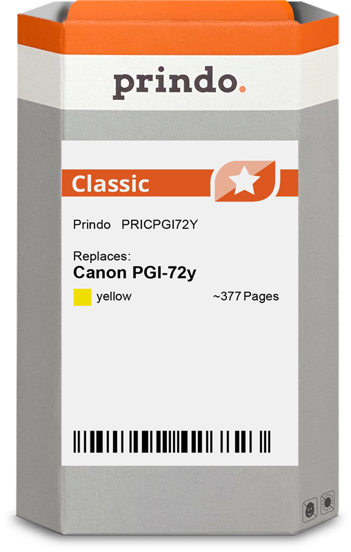 Canon PGI-72y Cartouche Jaune compatible équivalent à 6406B001 · Prindo Classic