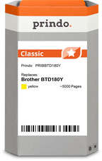 Brother BTD180Y Cartouche Jaune compatible · Prindo Classic