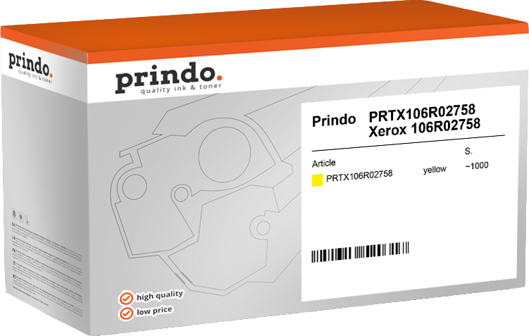 Xerox 106R02758 Toner Jaune compatible équivalent à WorkCentre 6027 · Prindo Classic