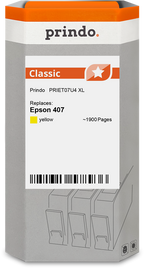 Epson 407 Cartouche Jaune compatible équivalent à C13T07U440 · Prindo Classic