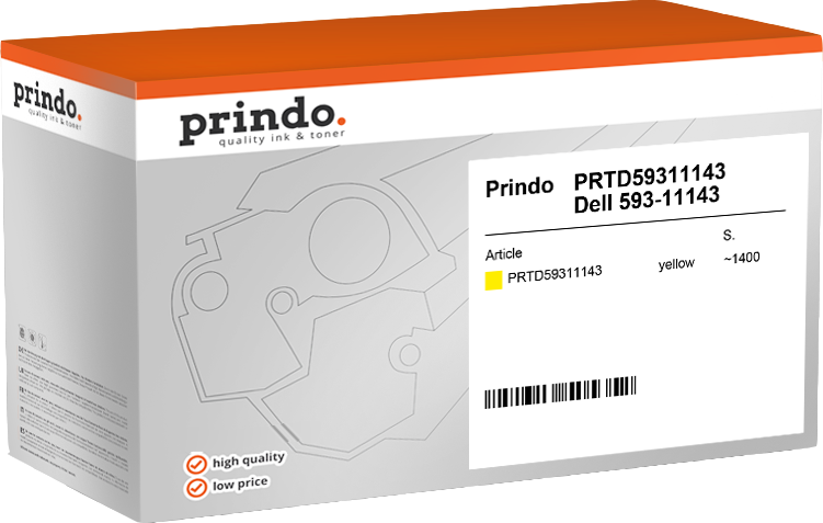 Dell 593-11143 Toner Jaune compatible · Prindo Classic