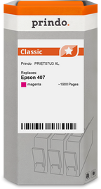 Epson 407 Cartouche Magenta compatible équivalent à C13T07U340 · Prindo Classic