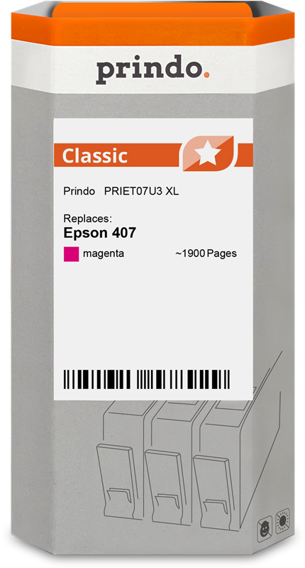 Epson 407 Cartouche Magenta compatible équivalent à C13T07U340 · Prindo Classic