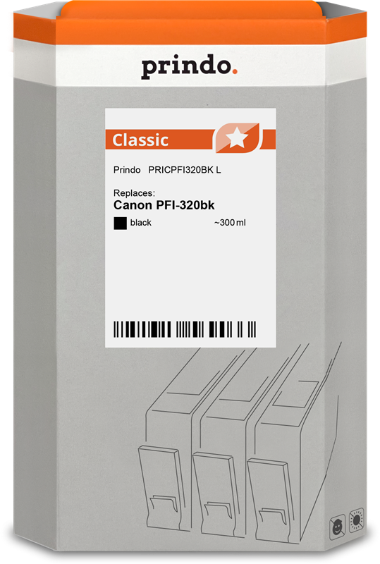 Canon PFI-320bk Cartouche Noir compatible équivalent à 2890C001 · Prindo Classic