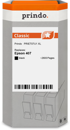 Epson 407 Cartouche Noir compatible équivalent à C13T07U140 · Prindo Classic
