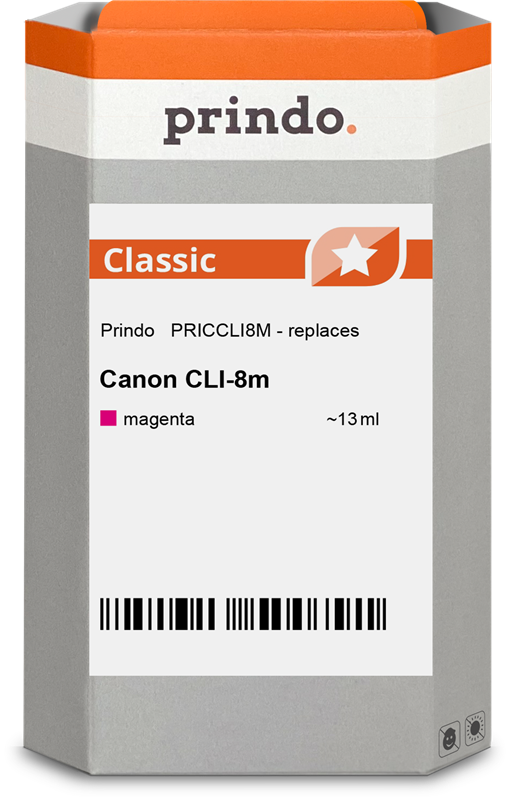 Canon CLI-8m Cartouche Magenta compatible équivalent à 0622B001 · Prindo Classic