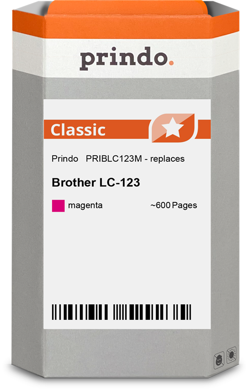 Brother LC123M Cartouche Magenta compatible · Prindo Classic