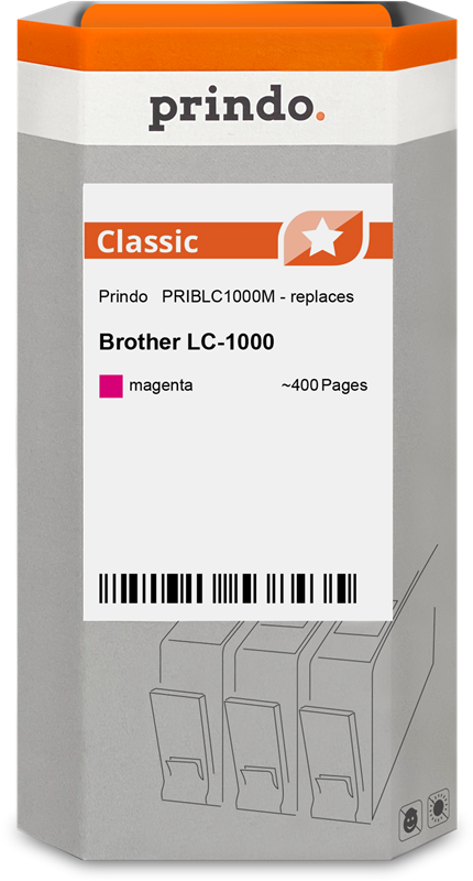 Brother LC1000M Cartouche Magenta compatible · Prindo Classic