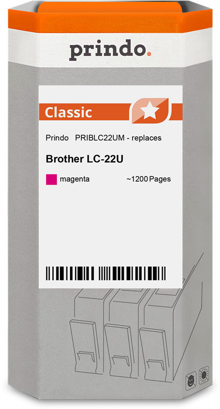 Brother LC22UM Cartouche Magenta compatible · Prindo Classic