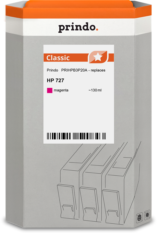 HP 727 Cartouche Magenta compatible équivalent à B3P20A · Prindo Classic