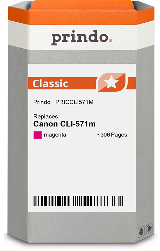 Canon CLI-571m Cartouche Magenta compatible équivalent à 0387C001 · Prindo Classic