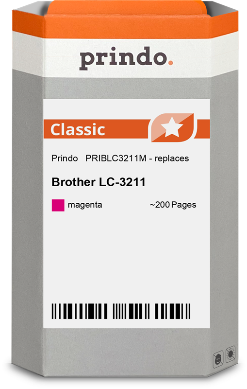 Brother LC3211M Cartouche Magenta compatible · Prindo Classic