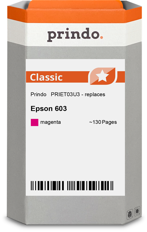 Epson 603 Cartouche Magenta compatible équivalent à C13T03U34010 · Prindo Classic