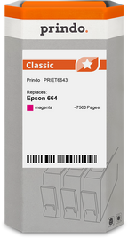 Epson 664 Cartouche Magenta compatible équivalent à C13T664340 · Prindo Classic