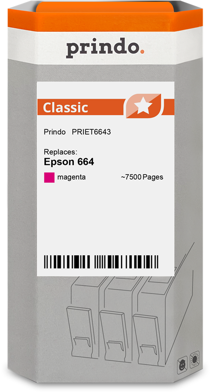 Epson 664 Cartouche Magenta compatible équivalent à C13T664340 · Prindo Classic